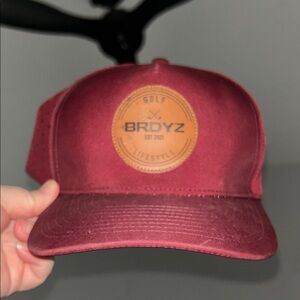 BRDYZ Burgundy Golf Lifestyle Cap